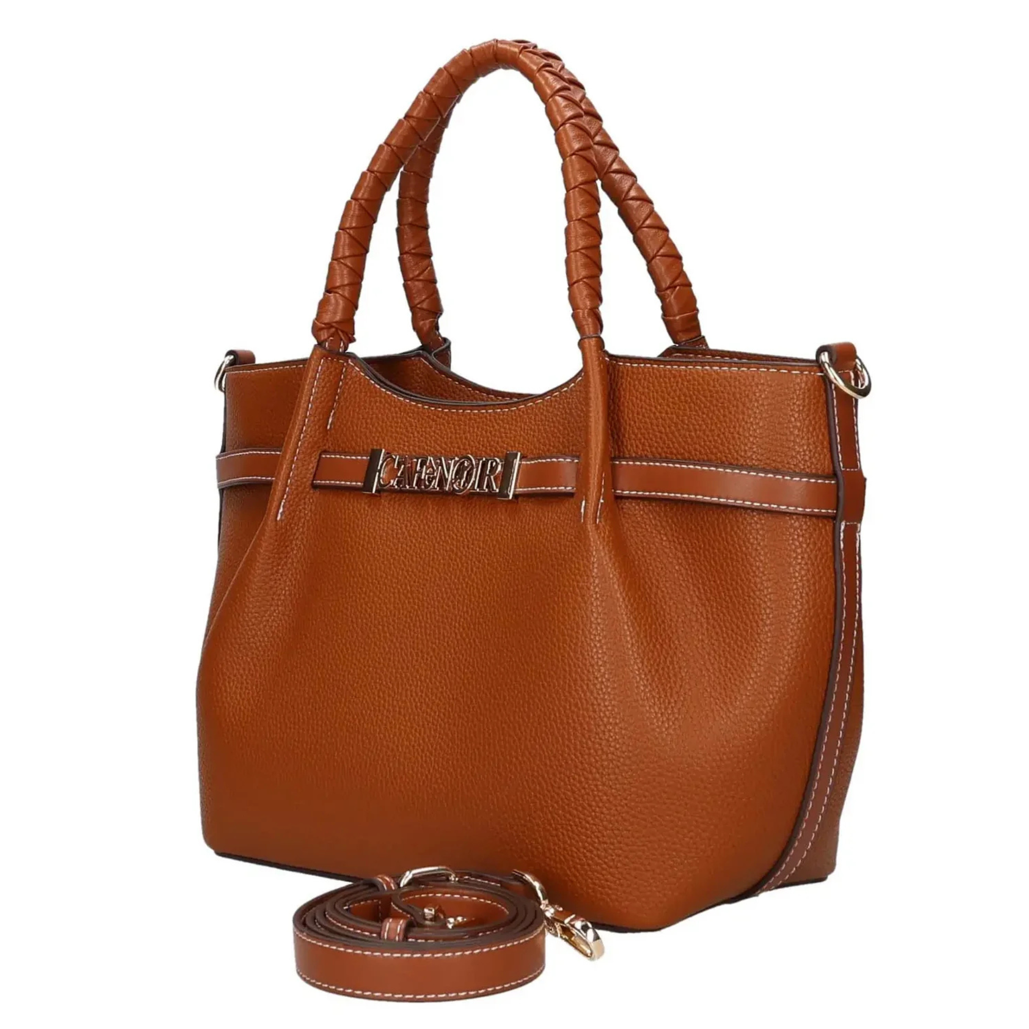 Cafe’ Noir borsa donna C3YA1005 Shopping M007 Cuoio - immagine 2