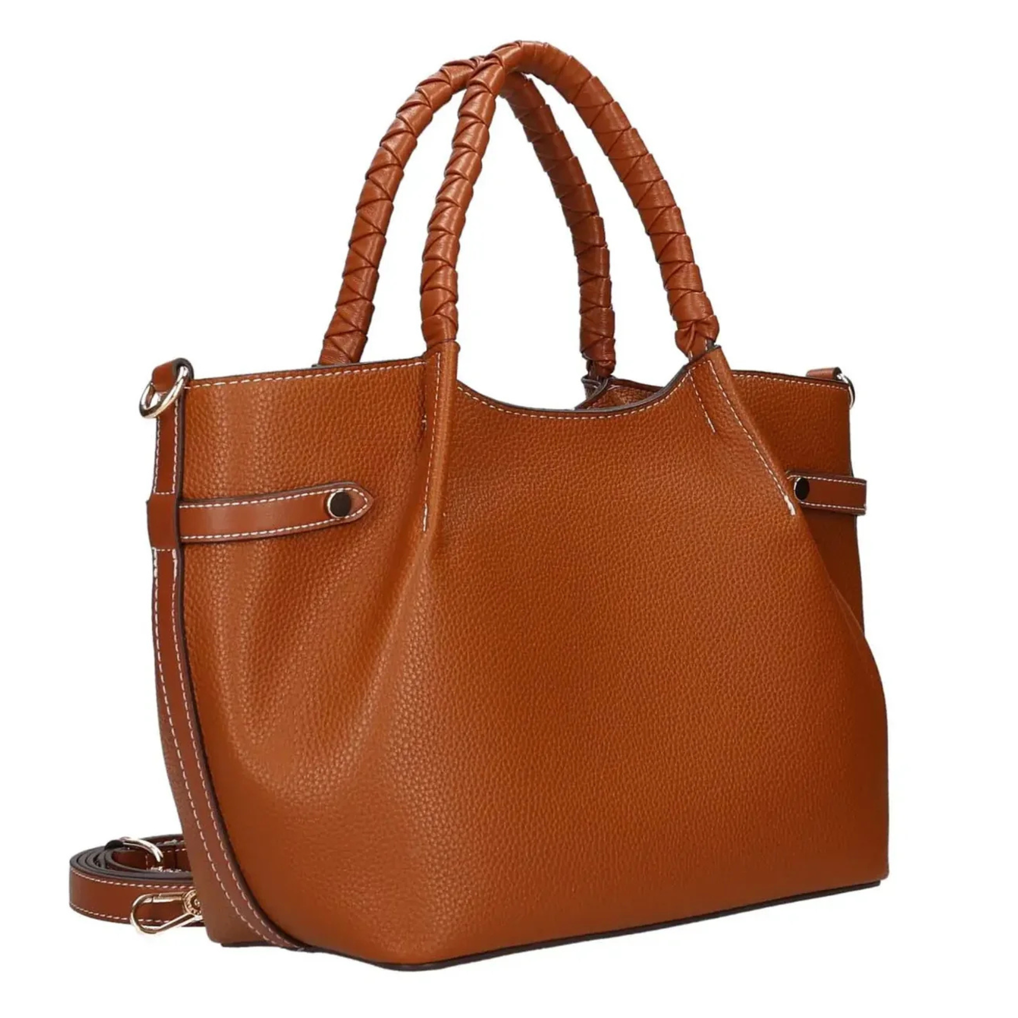 Cafe’ Noir borsa donna C3YA1005 Shopping M007 Cuoio - immagine 3