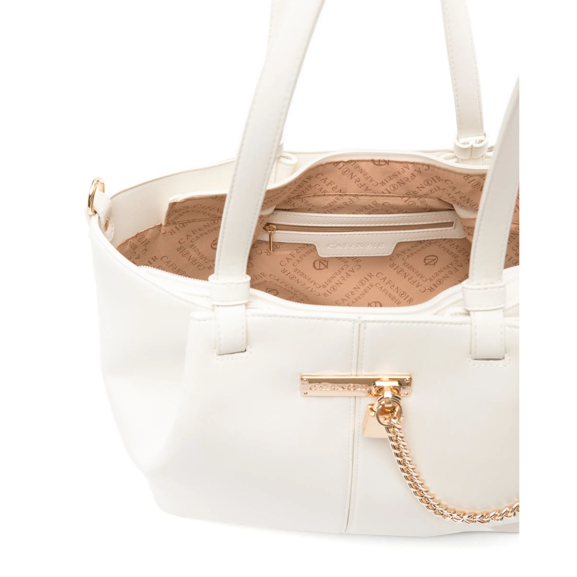 Cafe’ Noir borsa donna C3RF1011 Shopping W021 Avorio - immagine 3