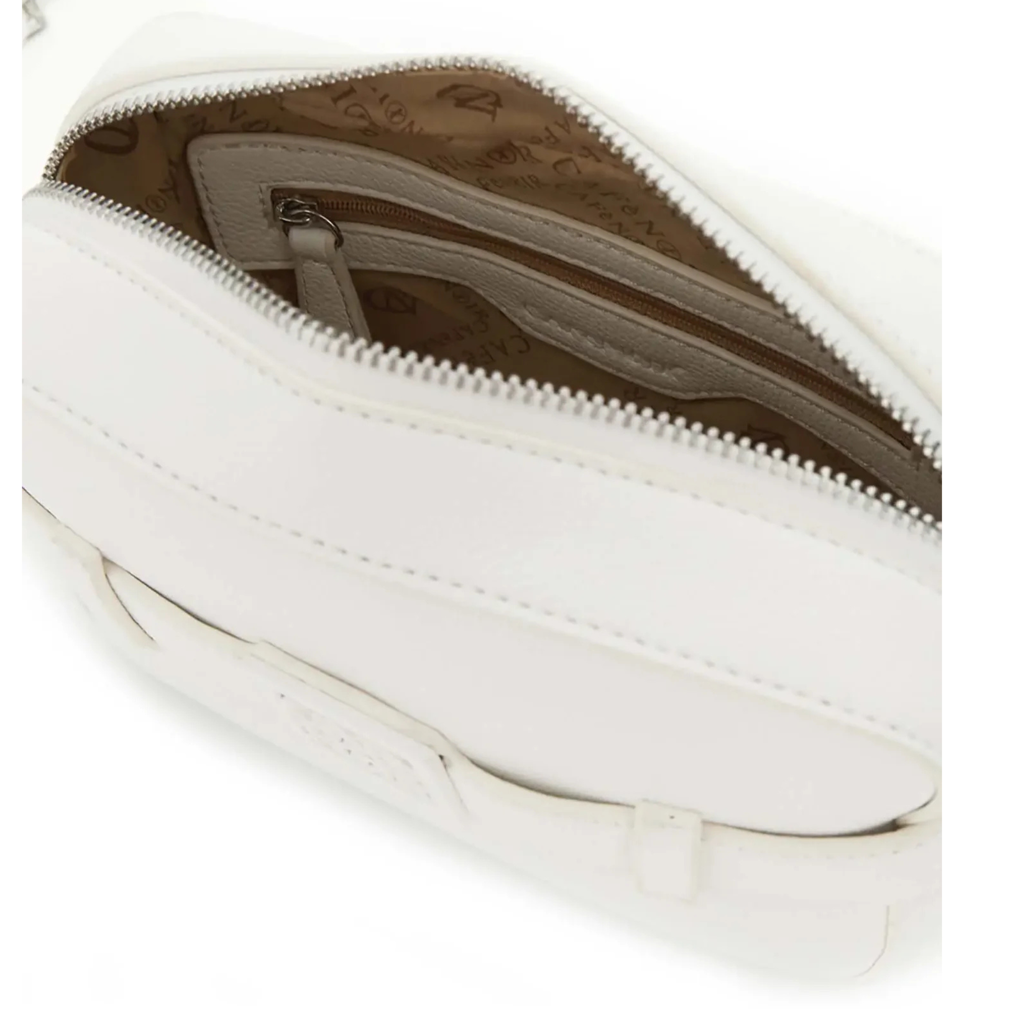 Cafe’ Noir borsa donna C3NG1021 Camera Bag W021 Avorio - immagine 3