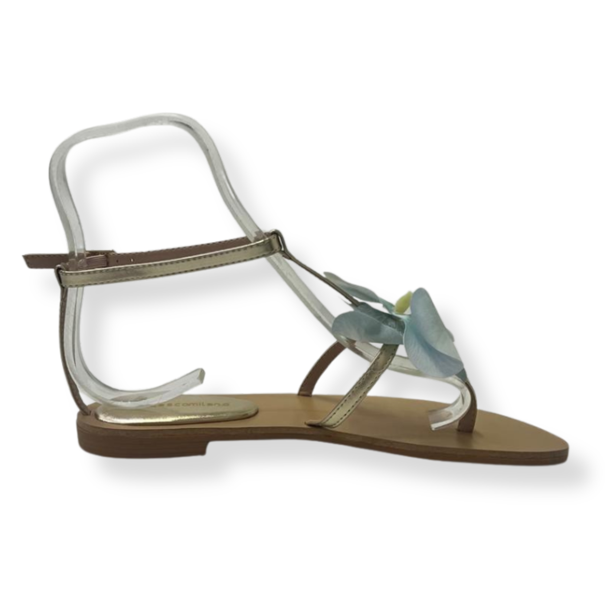 Francescomilano sandali donna Y18-24N Laminato PLATINO - immagine 3