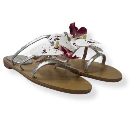 Francescomilano sandali donna Y18-23N Laminato ARGENTO