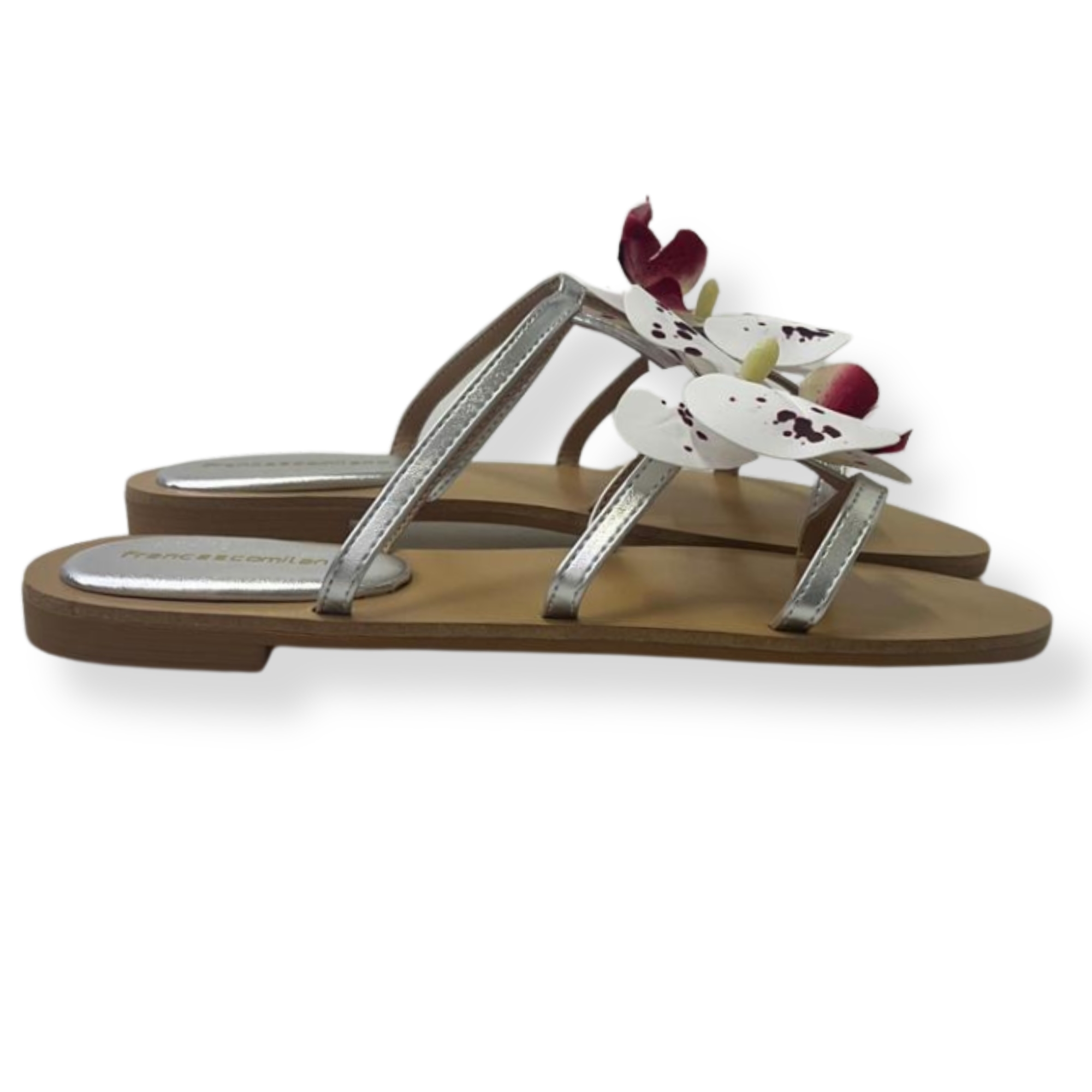 Francescomilano sandali donna Y18-23N Laminato ARGENTO - immagine 2