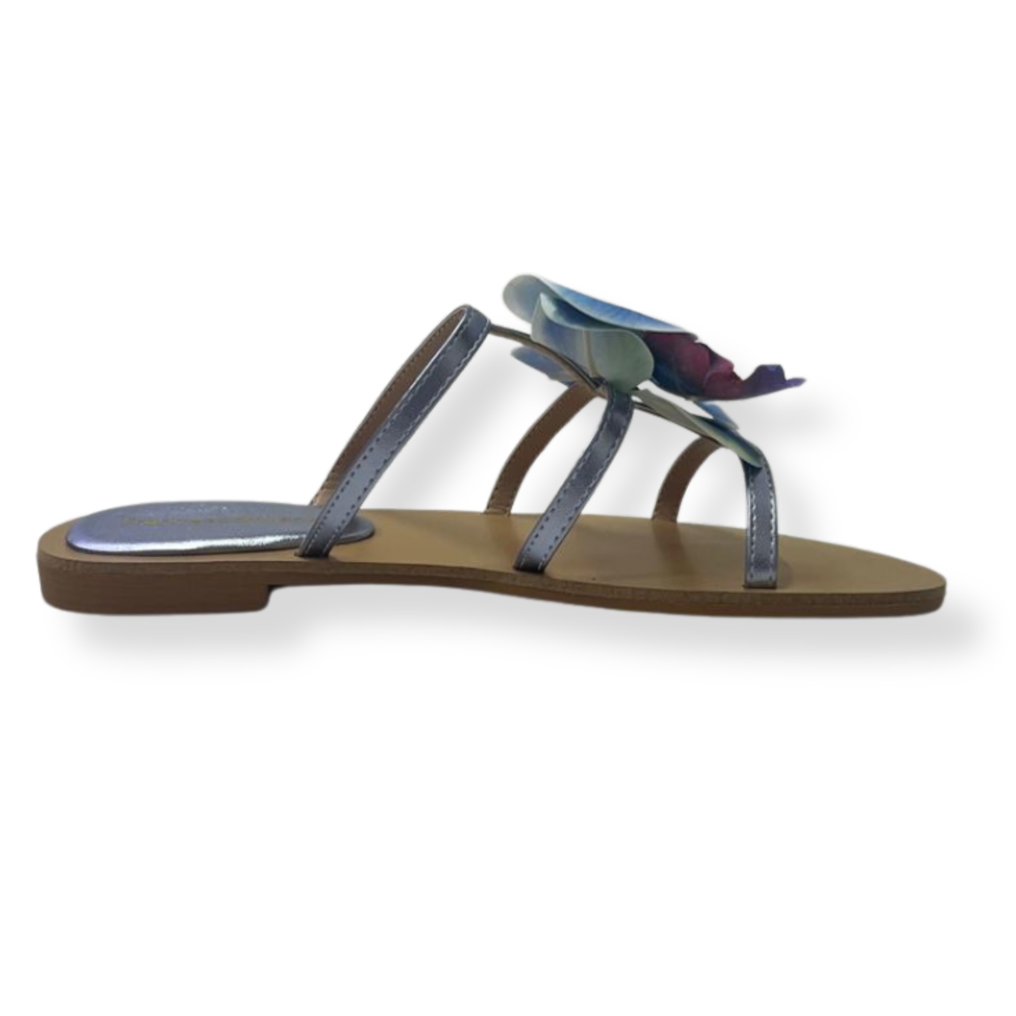 Francescomilano sandali donna Y18-23N Laminato AZZURRO - immagine 3