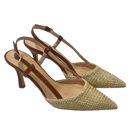 Romanelli Sandali con tacco 3961 Tacco70 Lucca BEIGE/CUOIO
