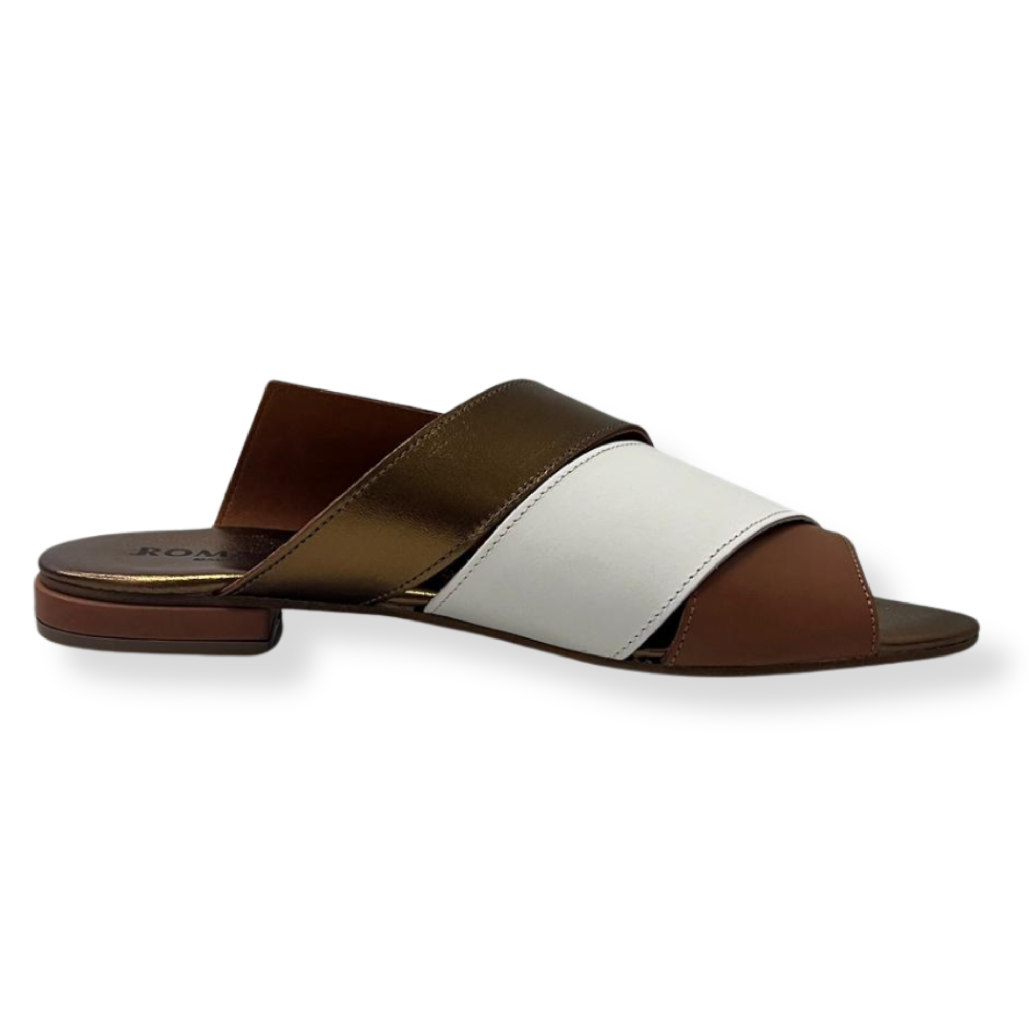 Romanelli Sandali PATTY-07 Vitello CUOIO/LATTE - immagine 3