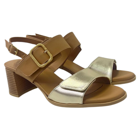 Enval Soft Sandali donna 1276622 CUOIO/PLATINO