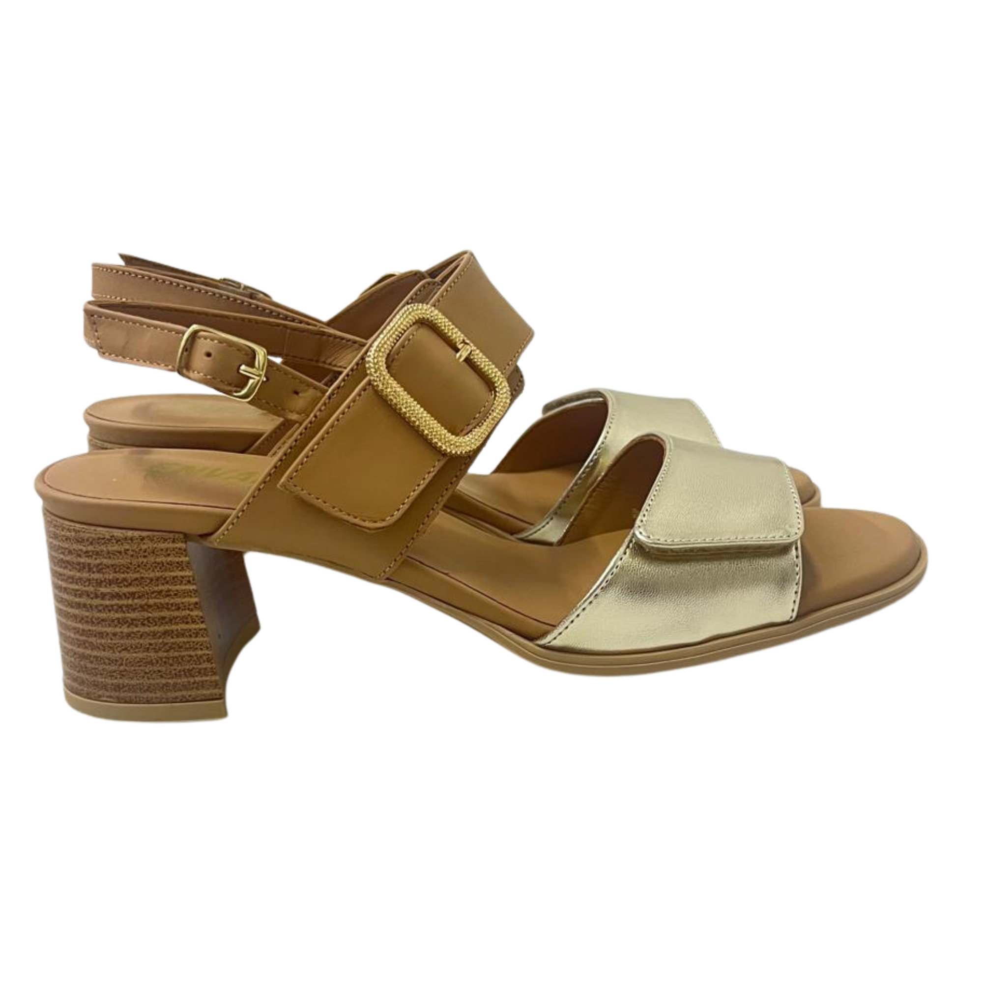 Enval Soft Sandali donna 1276622 CUOIO/PLATINO - immagine 2