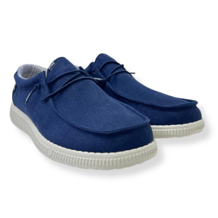 Pitas scarpe casual uomo WP150 Linen (S26U-W10-LNN) MARINO