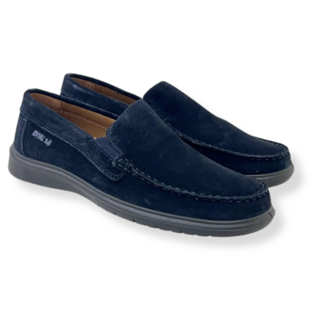 Enval Soft slip on uomo 1222033 Scamosciato BLU Scuro
