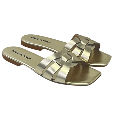 Romanelli Sandali Bassi Donna MELA11 LAMINATO PLATINO
