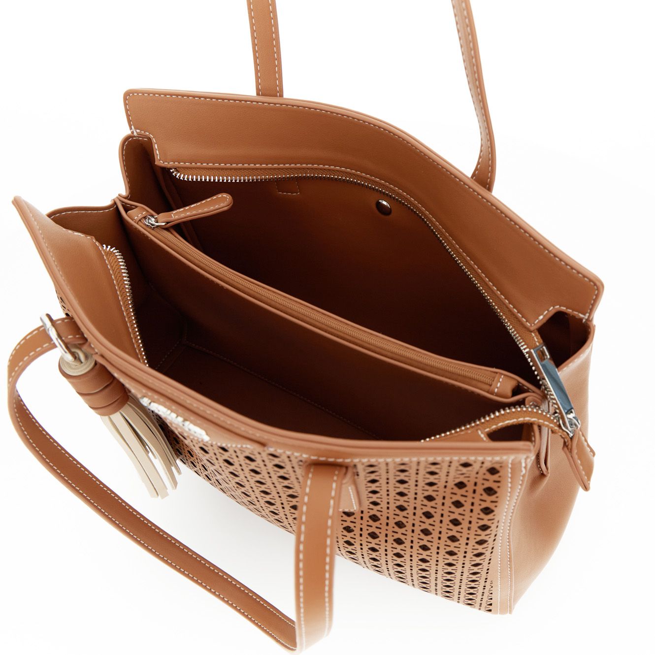 Cafe’ Noir borsa donna C3NA1001 Shopping M007 Cuoio - immagine 3