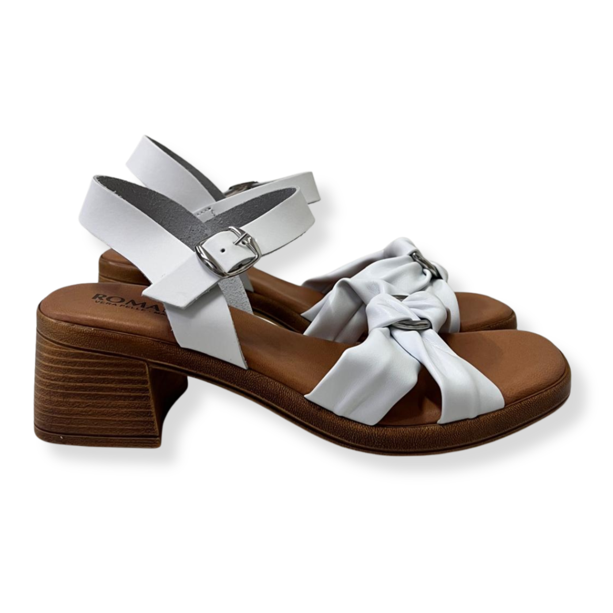 Romanelli Sandali MK3903-220 PELLE BIANCO - immagine 2