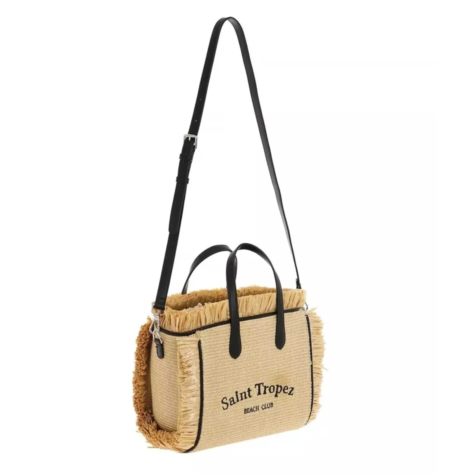 Kuvè Borsa donna – Saint Tropez – KBS51A03 Coast Natur/NERO - immagine 3