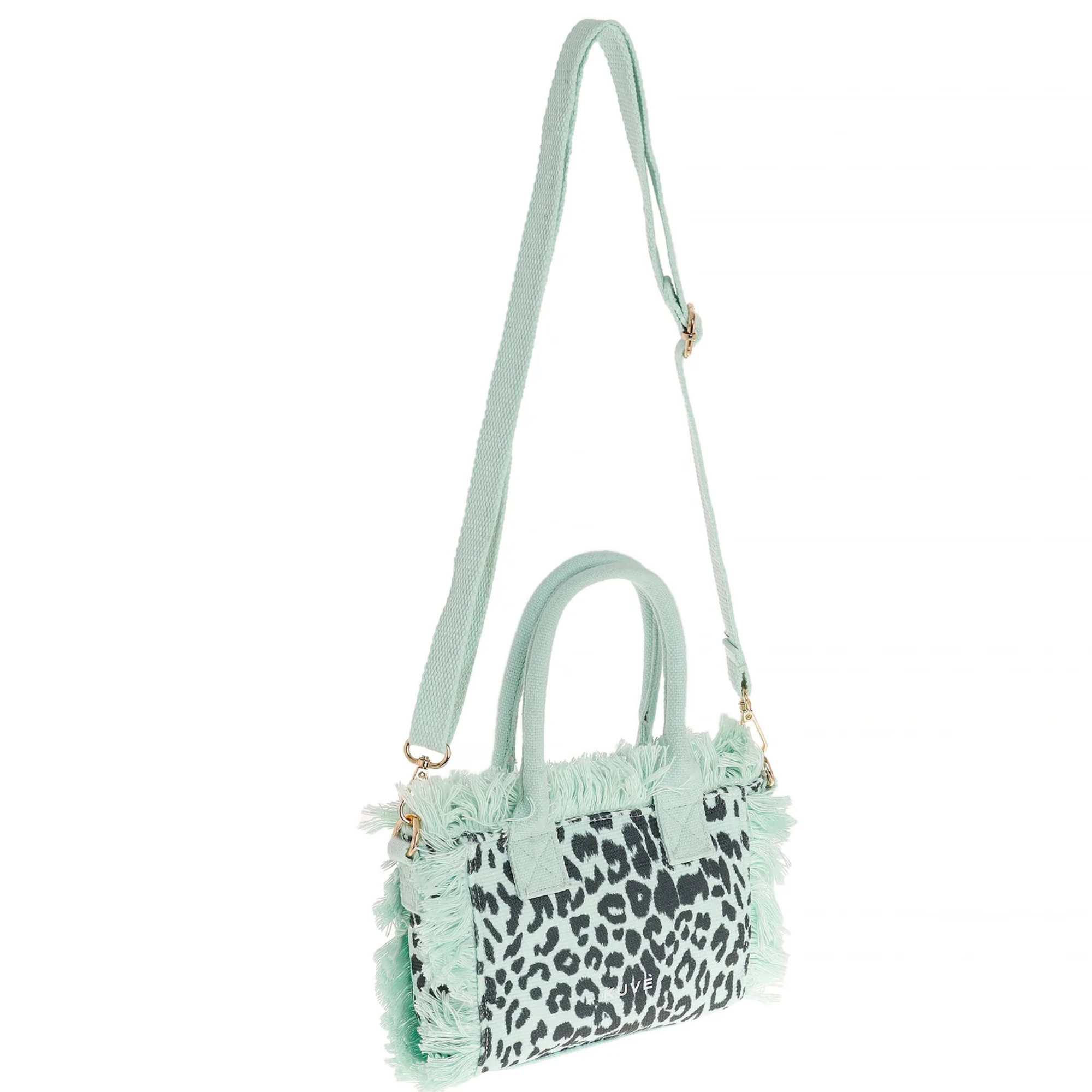 Kuvè Borsa donna – Saint Tropez – KBS58A03L Nautilius Leopard MENTA - immagine 2