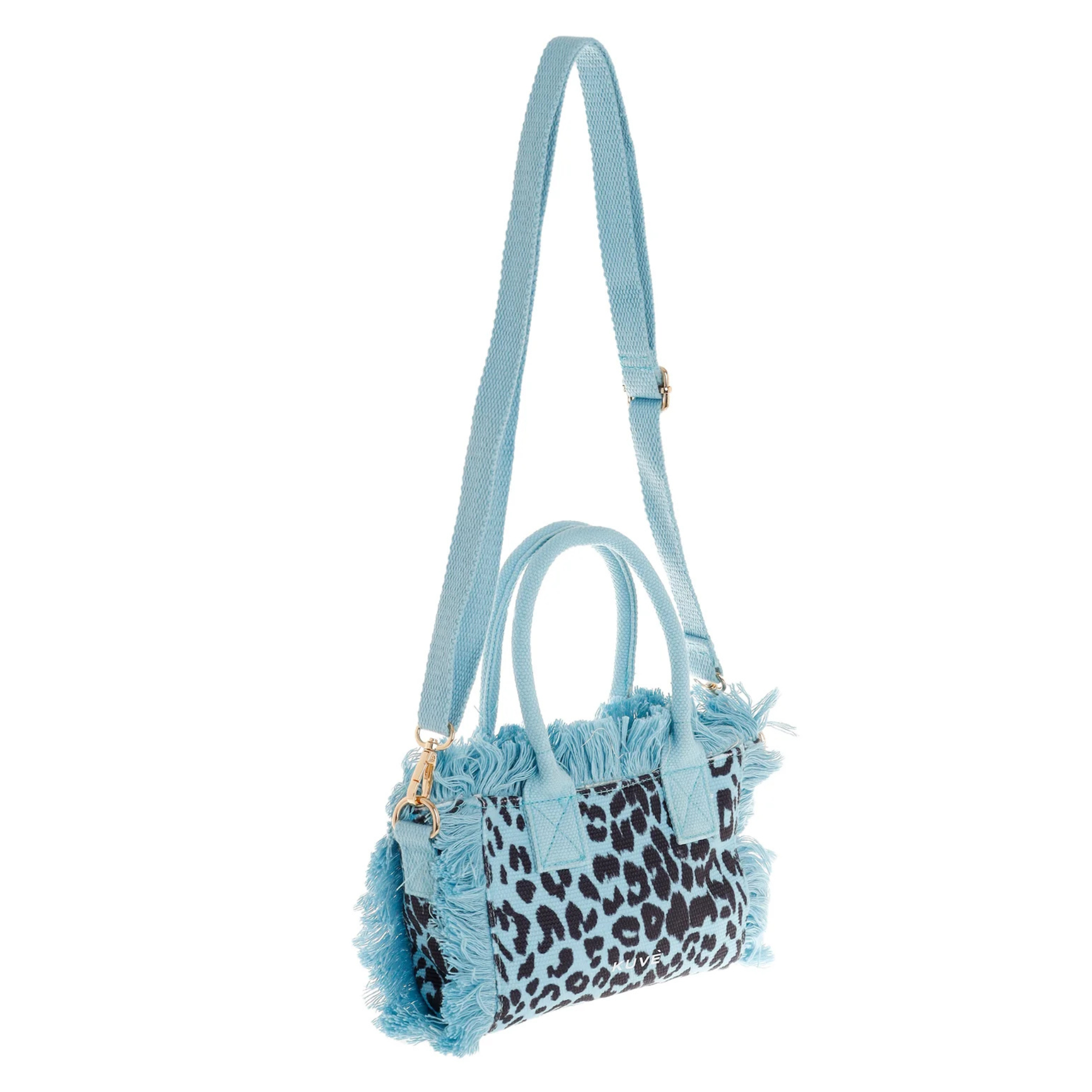 Kuvè Borsa donna – Saint Tropez – KBS58A03L Nautilius Leopard BLU - immagine 2