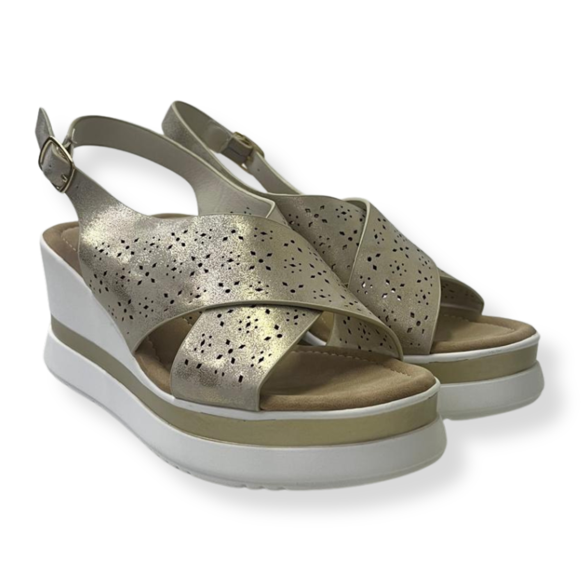 Julien sandali donna E489 Satin BEIGE