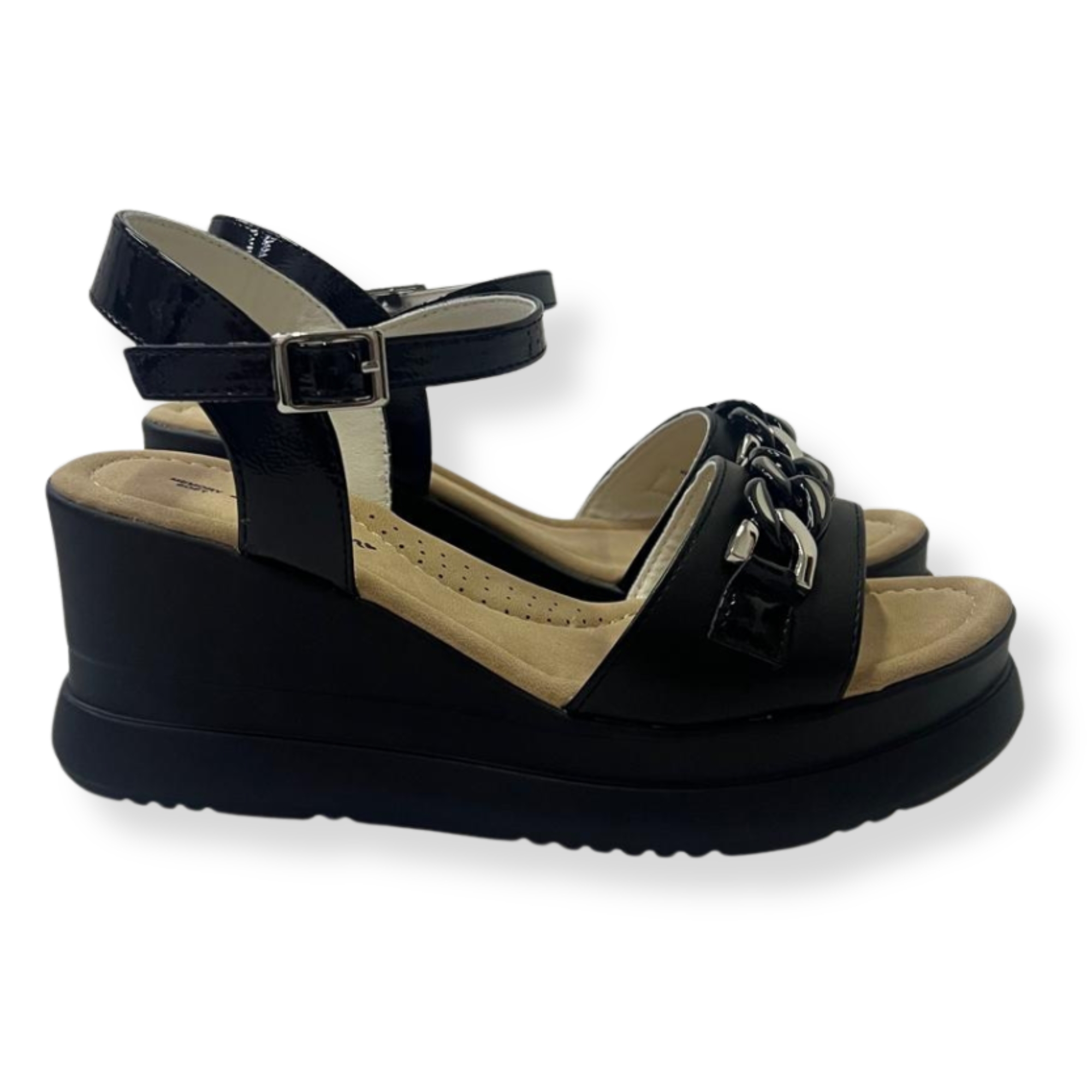 Julien sandali donna E486 Vitello NERO - immagine 2