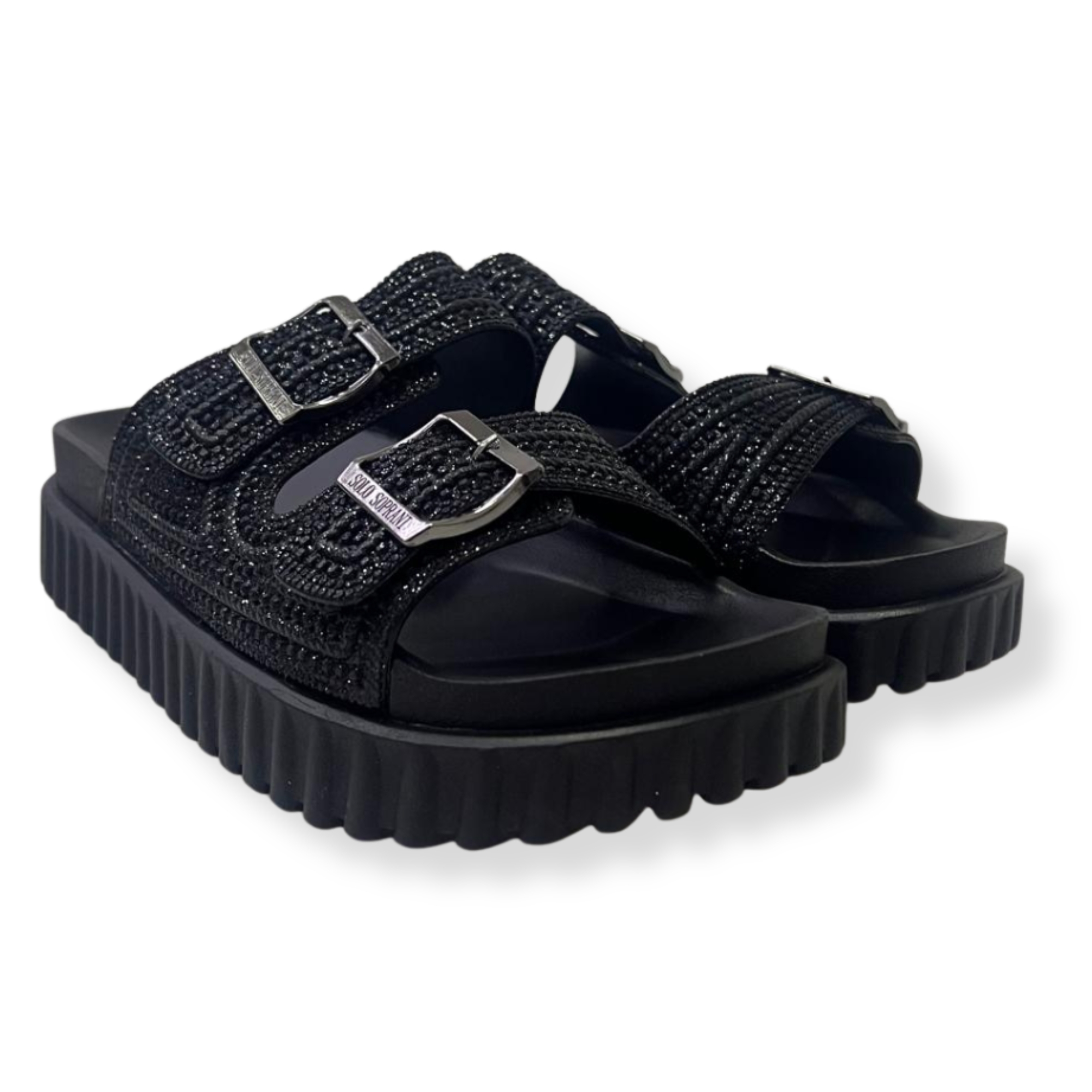 Solo Soprani Sandali donna SSW619N98 Velvet 51 BLACK